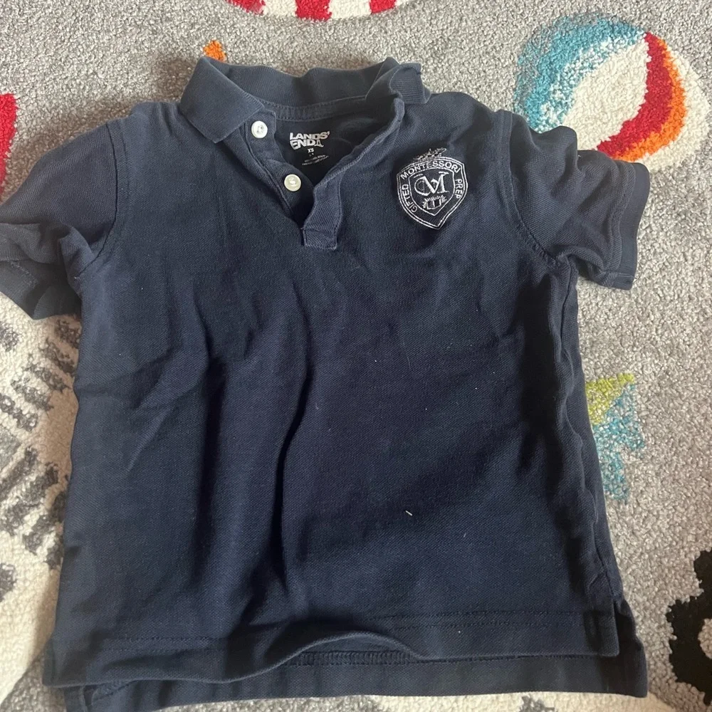 Navy & Blue Kids Polo Shirts Bundle - Montessori Gifted Prep School Uniform
